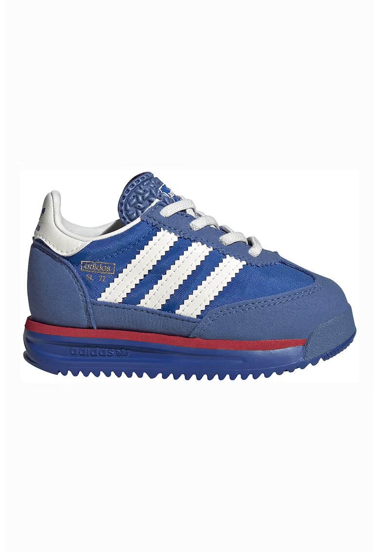 adidas Originals Pantofi sport SL 72 RS cu insertie din plasa - Alb/Albastru