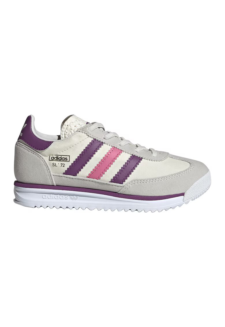 adidas Originals Pantofi sport SL 72 RS cu insertii din plasa - Violet/Alb murdar/Roz