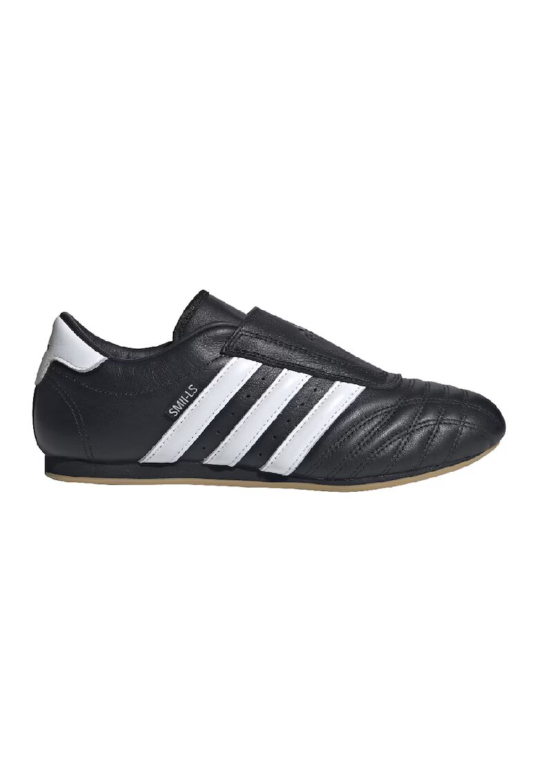 adidas Originals Pantofi sport slip-on din piele Taekwondo - Negru/Alb optic
