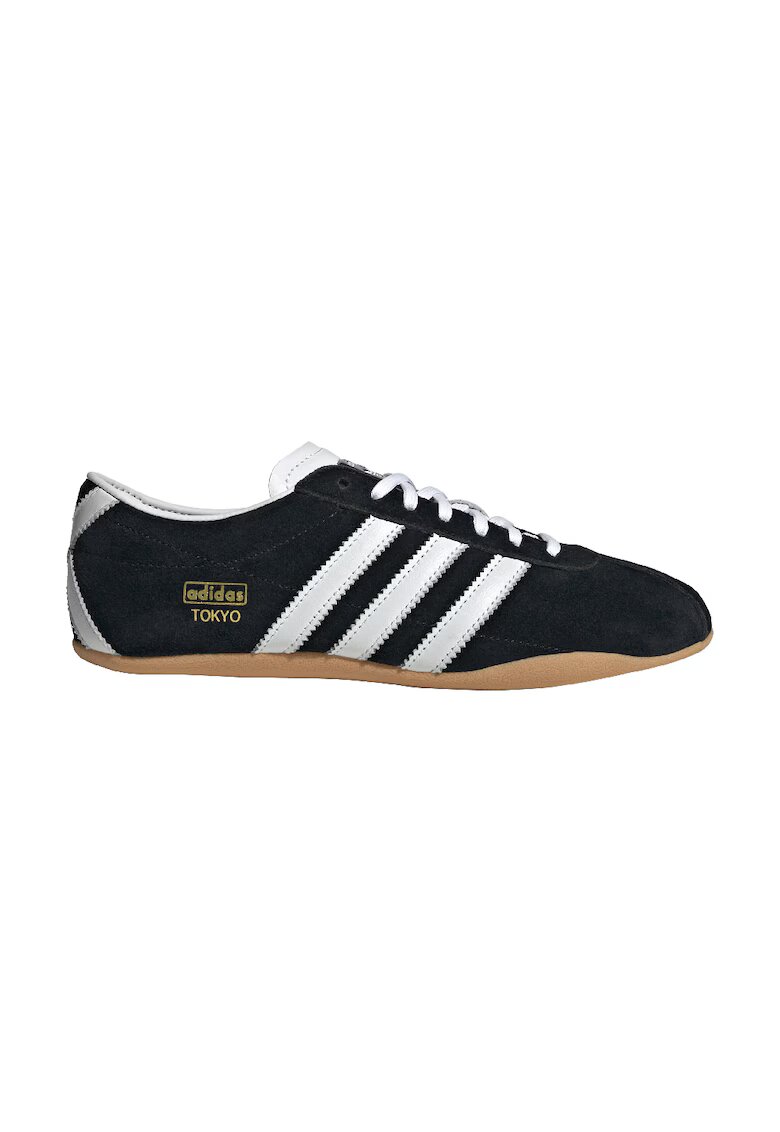 adidas Originals Pantofi sport Tokyo din piele intoarsa - Alb/Negru