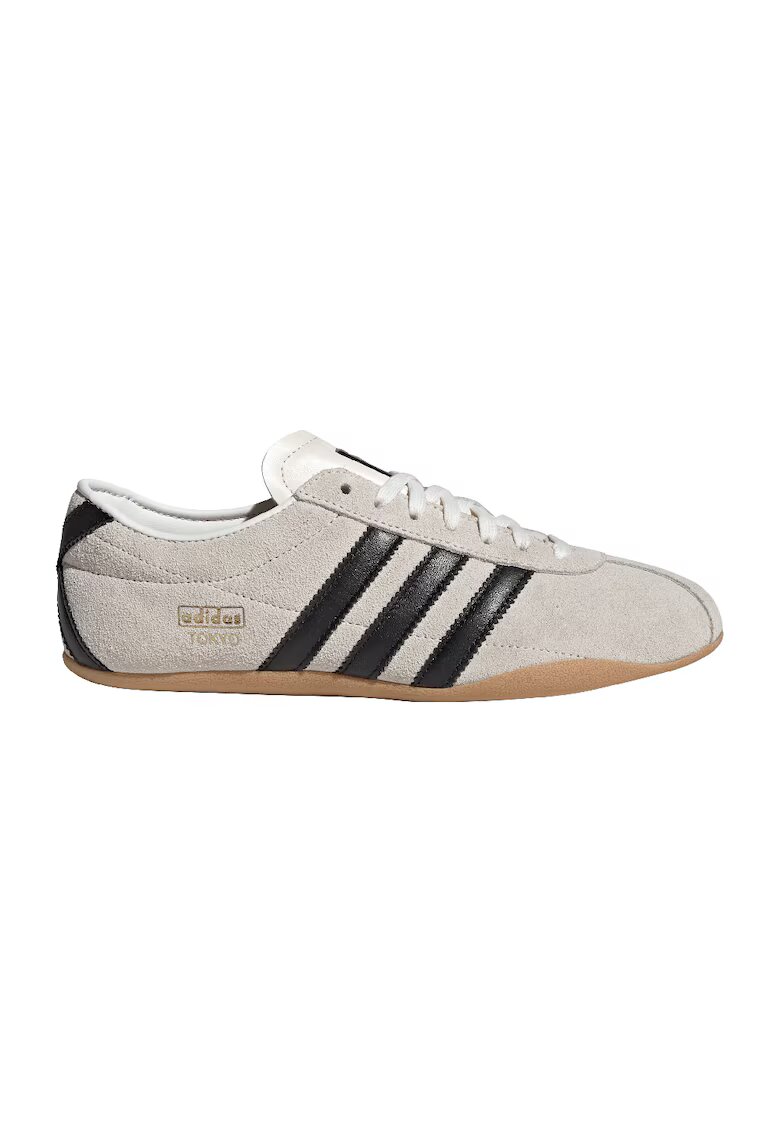 adidas Originals Pantofi sport Tokyo din piele intoarsa - Negru/Maro taupe deschis