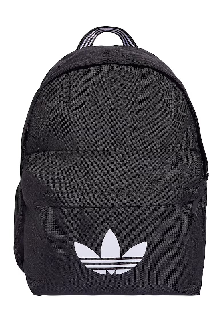 adidas Originals Rucsac cu imprimeu logo contrastant - Alb/Negru/Gri antracit
