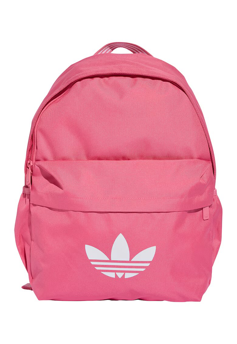 adidas Originals Rucsac cu imprimeu logo contrastant - Alb/Roz zmeuriu/Roz pastel
