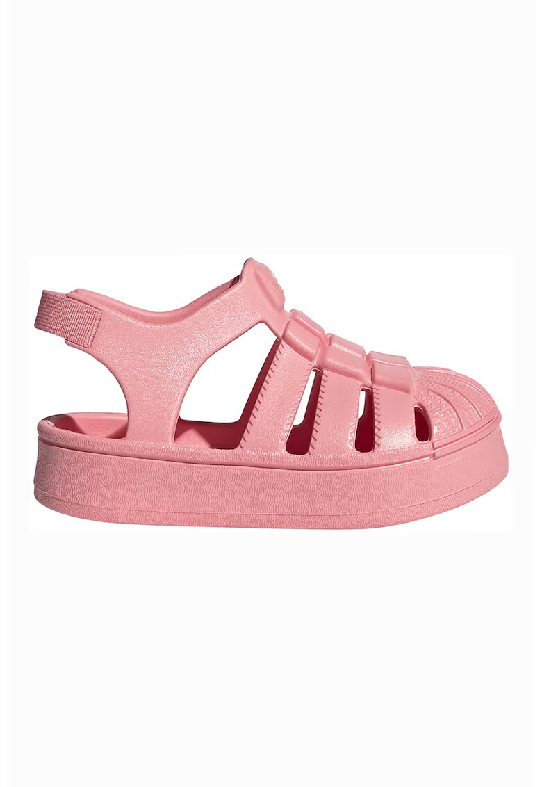 adidas Originals Sandale fisherman cu bareta elastica Superstar - Roz deschis
