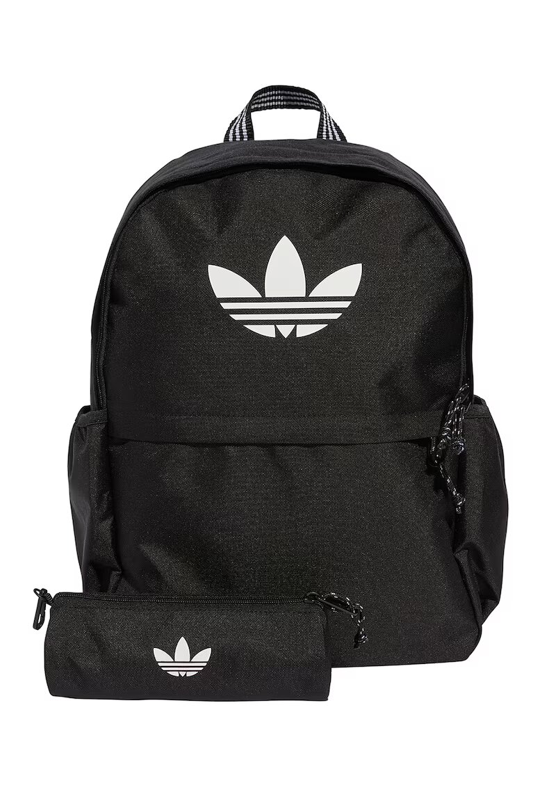 adidas Originals Set de rucsac si penar cu imprimeu logo - 18.72 L - Alb/Negru