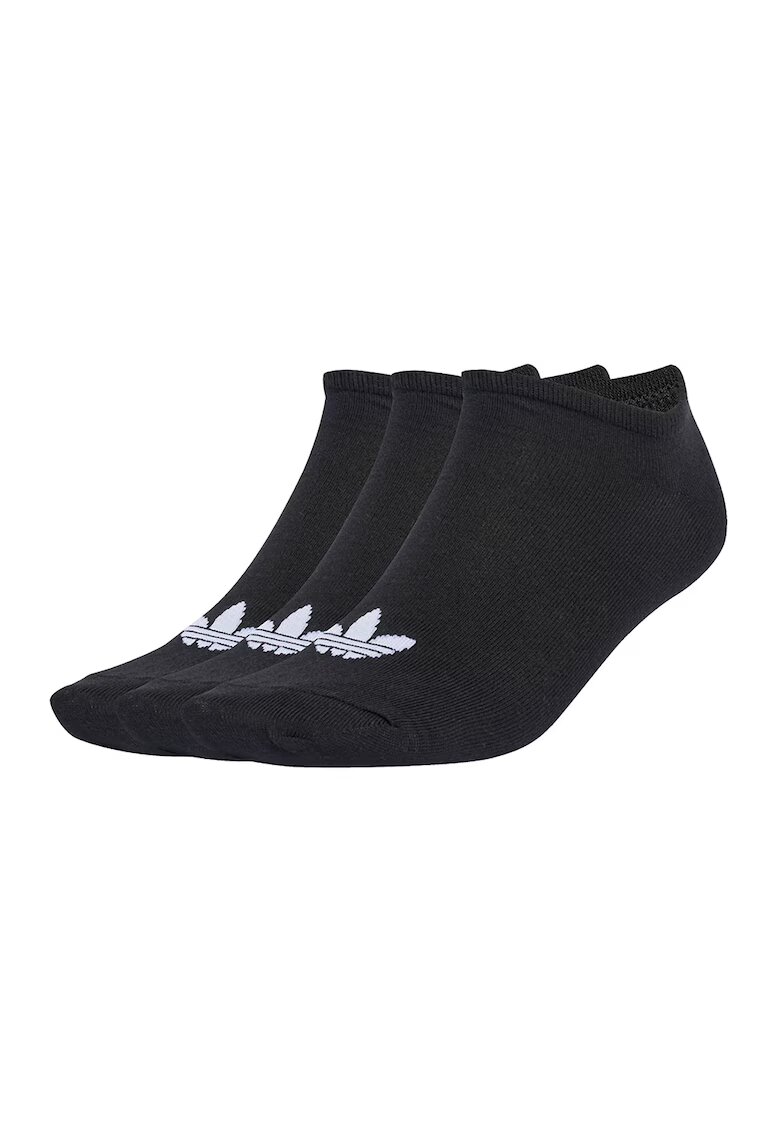 adidas Originals Set de sosete unisez pana la glezna cu logo - 3 perechi - Negru