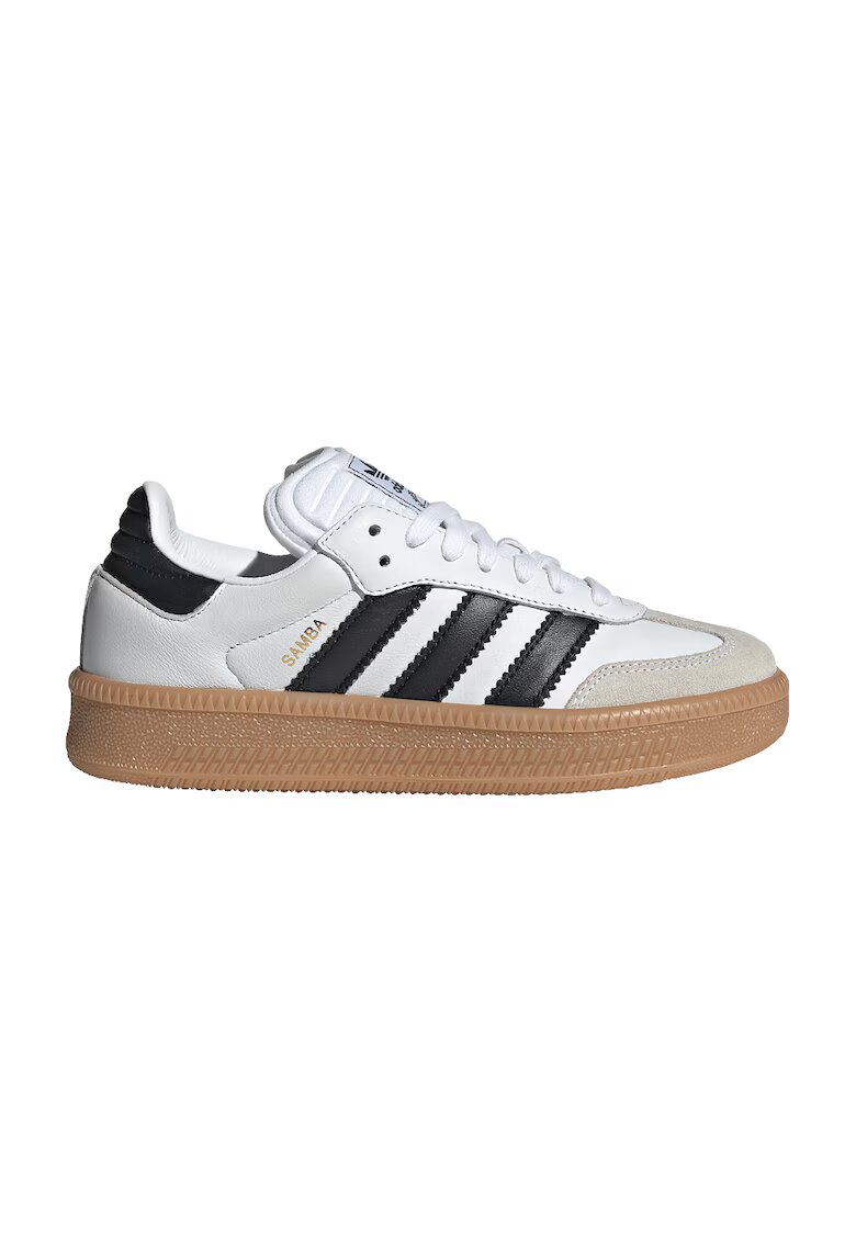 adidas Originals Tenisi din piele si piele intoarsa Samba XLG - Alb optic