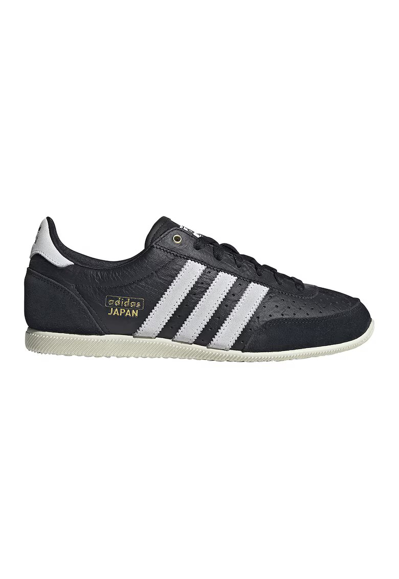 adidas Originals Tenisi Japan W din piele cu straturi din piele intoarsa - Alb/Negru/Gri antracit