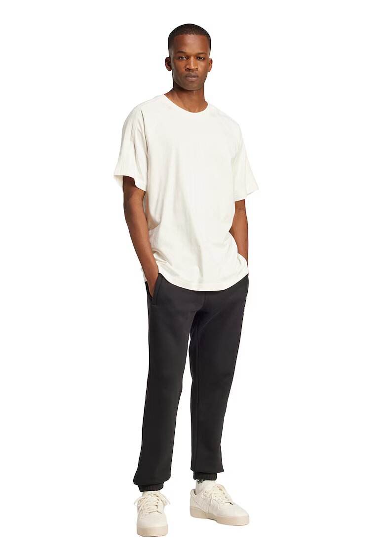 adidas Originals Tricou lejer din bumbac cu maneci raglan Essentials - Alb murdar