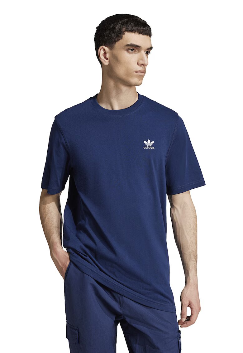 adidas Originals Tricou regular fit din bumbac Trefoil - Bleumarin