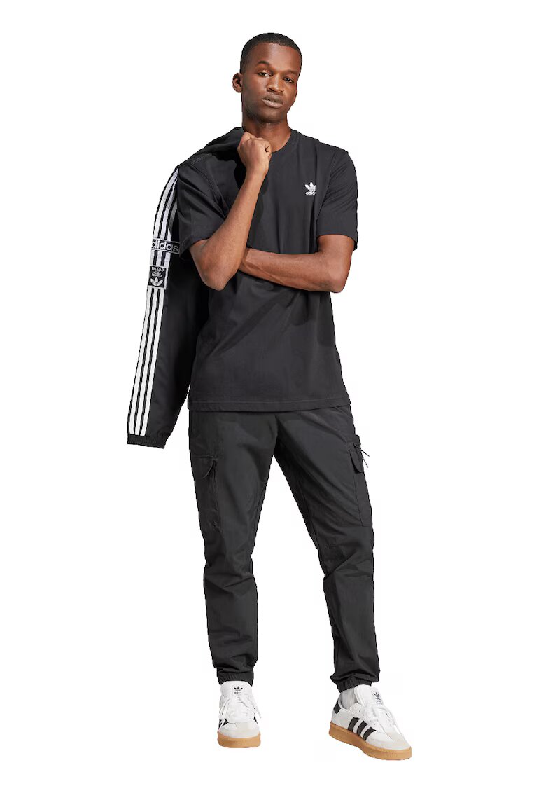 adidas Originals Tricou regular fit din bumbac Trefoil - Negru