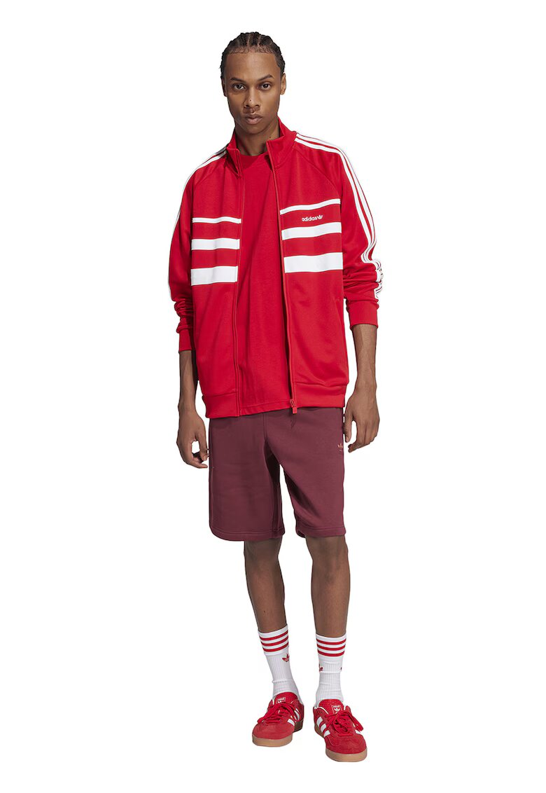 adidas Originals Tricou regular fit din bumbac Trefoil - Rosu vermillion