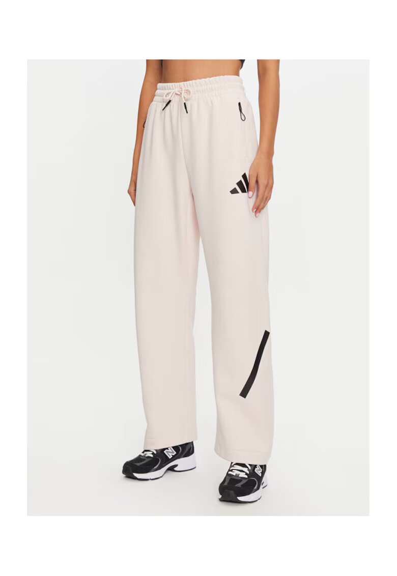 adidas Pantaloni Dama - 304063343 - Poliester - Bumbac - XL INTL - Roz