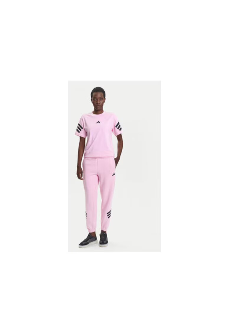 adidas Pantaloni de trening cu dungi contrastante