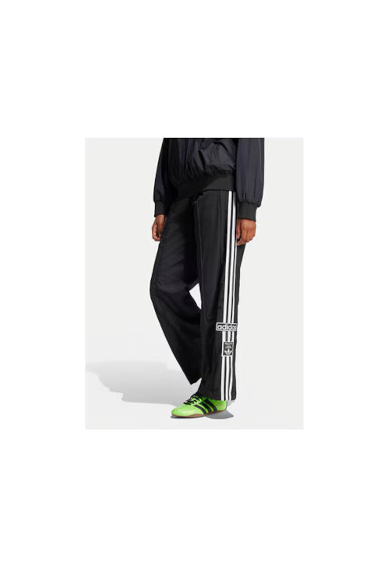 adidas Pantaloni de trening cu dungi si logo