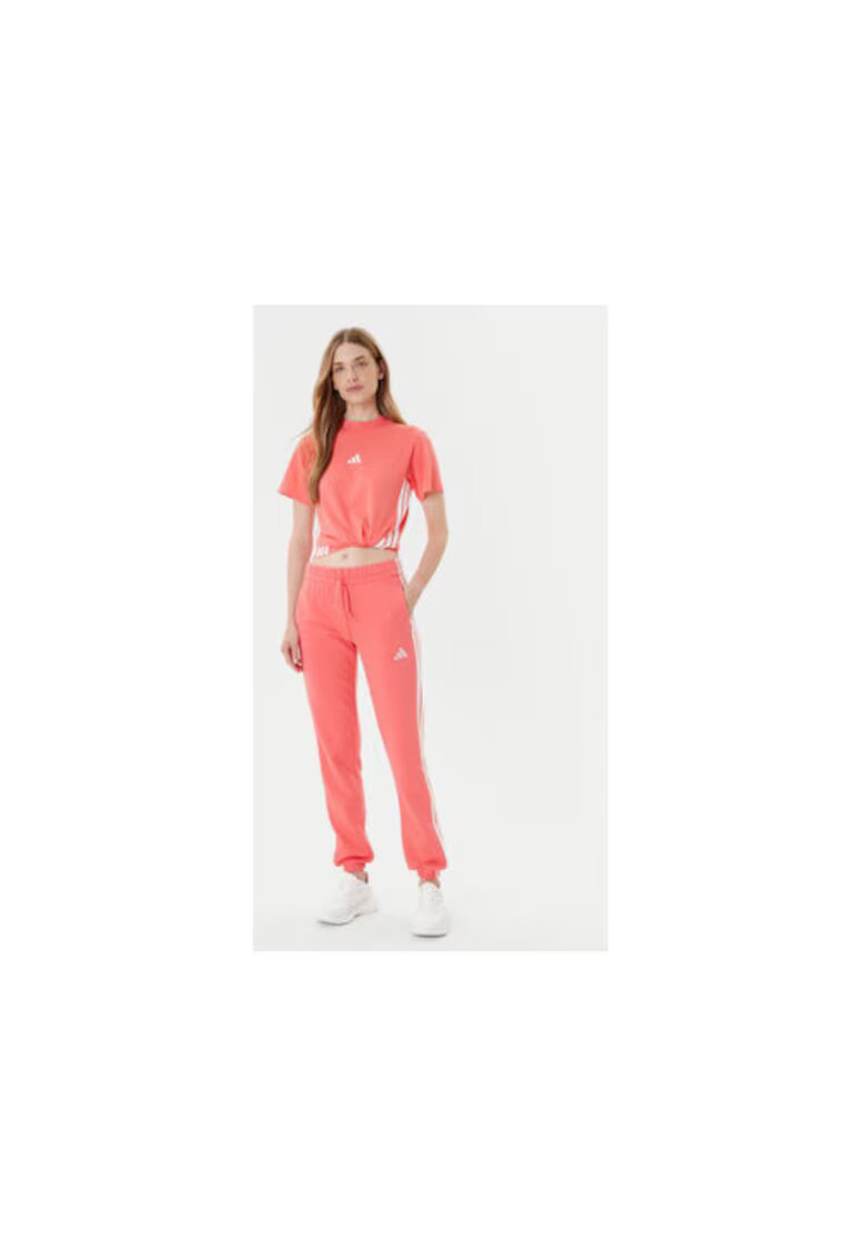 adidas Pantaloni de trening cu insertii elastice in talie si pe mansete