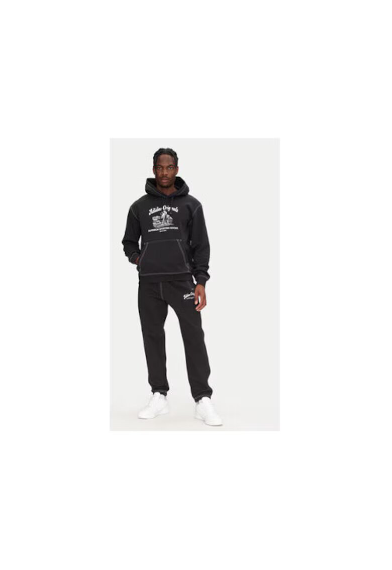 adidas Pantaloni de trening din bumbac cu detaliu logo