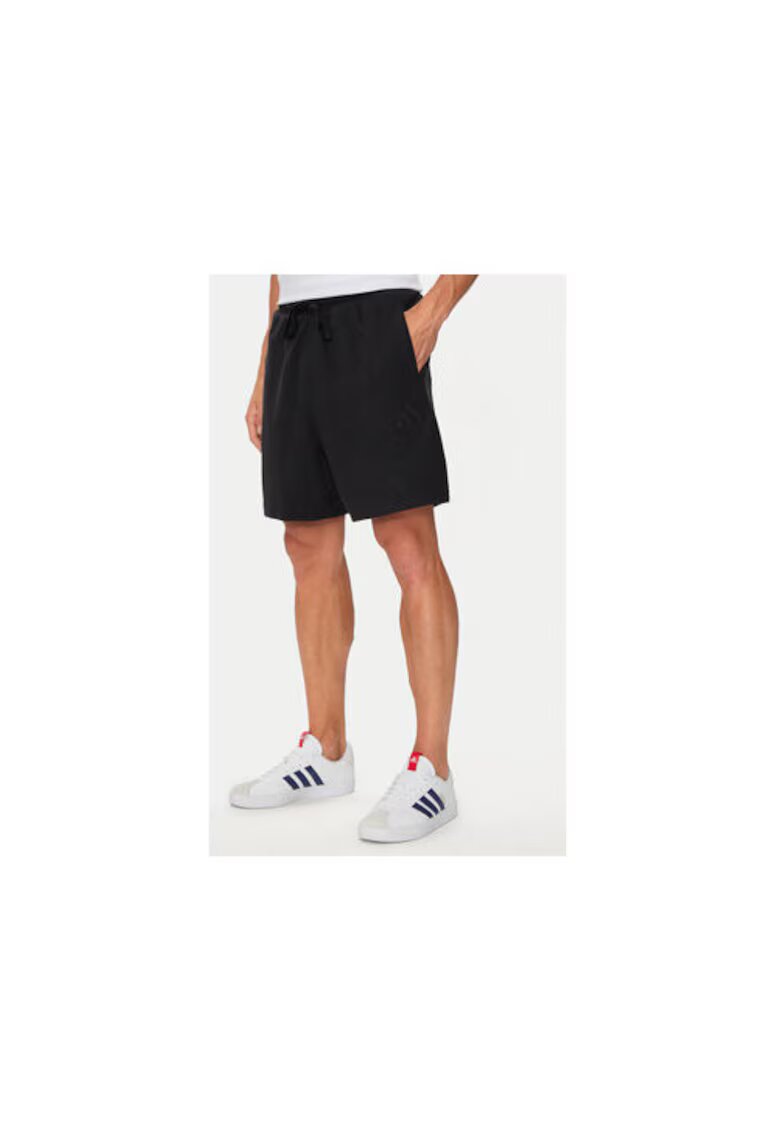 adidas Pantaloni scurti barbati - 303986452 - Bumbac - Negru - Negru