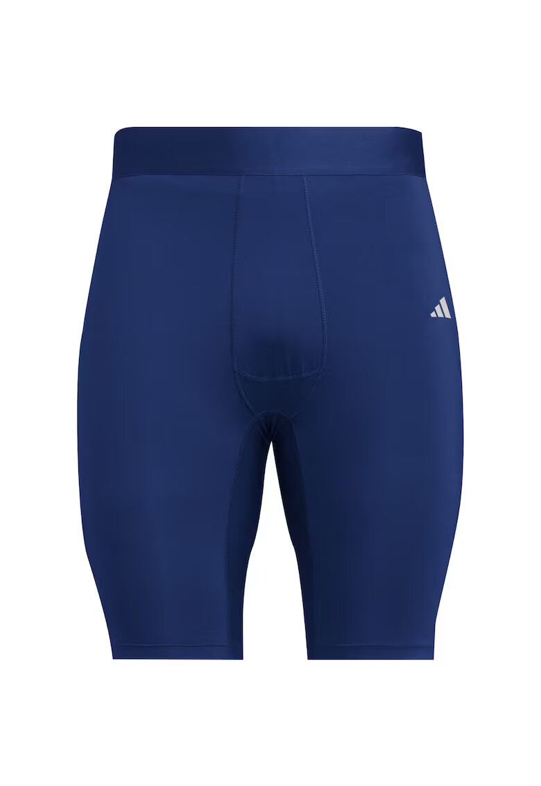 adidas Pantaloni scurti barbati - bleumarin - Techfit Tight - compresie - uscare rapida - poliester/elastan