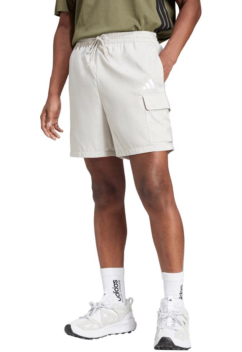 adidas Pantaloni scurti barbati - Essentials - JD1828 - albi - poliester