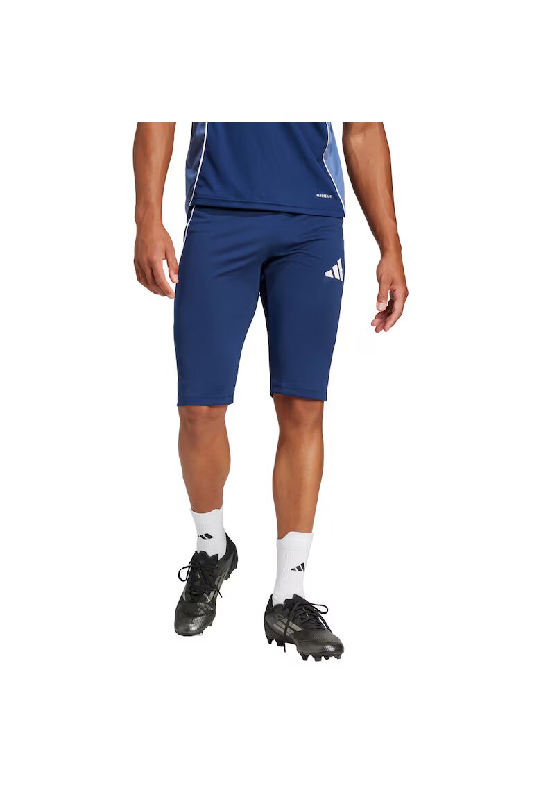adidas Pantaloni scurti barbati Tiro 25 Competition 1/2 bleumarin - material reciclat - talie elastica - buzunare cu fermoar