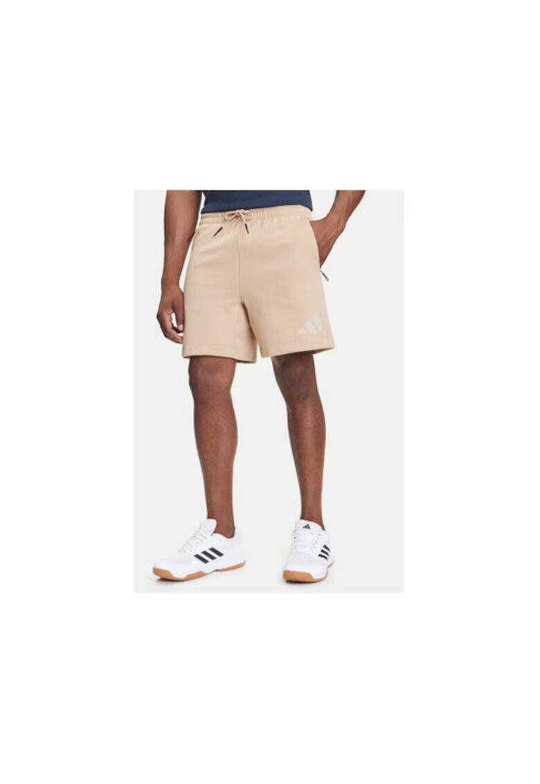 adidas Pantaloni scurți casual cu buzunare - Bej