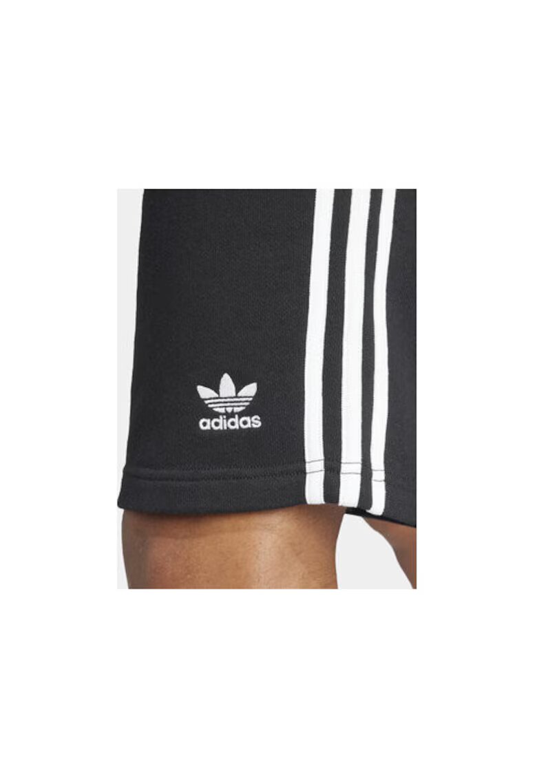 adidas Pantaloni scurti de fitness cu imprimeu logo si buzunare laterale - Negru