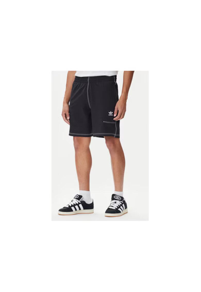 adidas Pantaloni scurti de trening din poliester cu model grafic