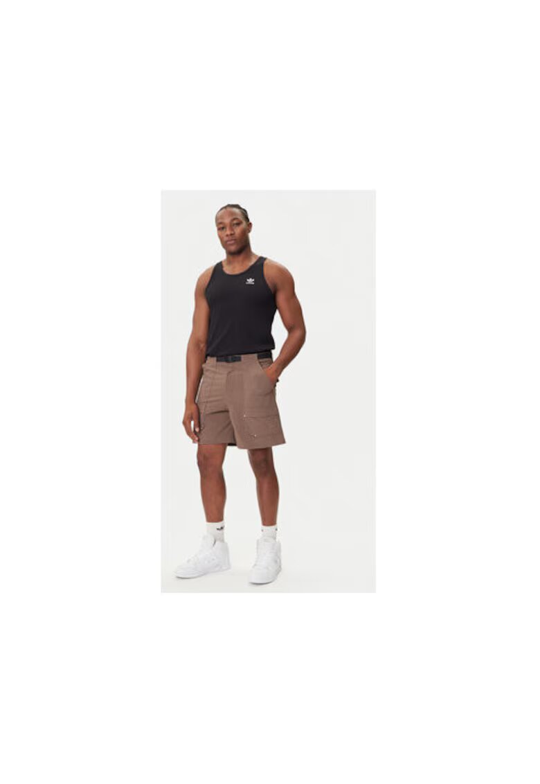 adidas Pantaloni scurti din material textil cu buzunare cargo