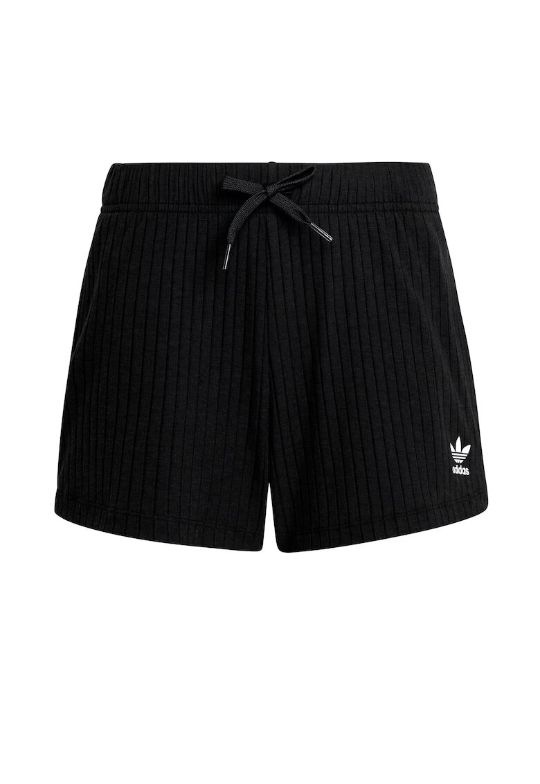 adidas Pantaloni scurti din poliester cu snur de ajustare in talie