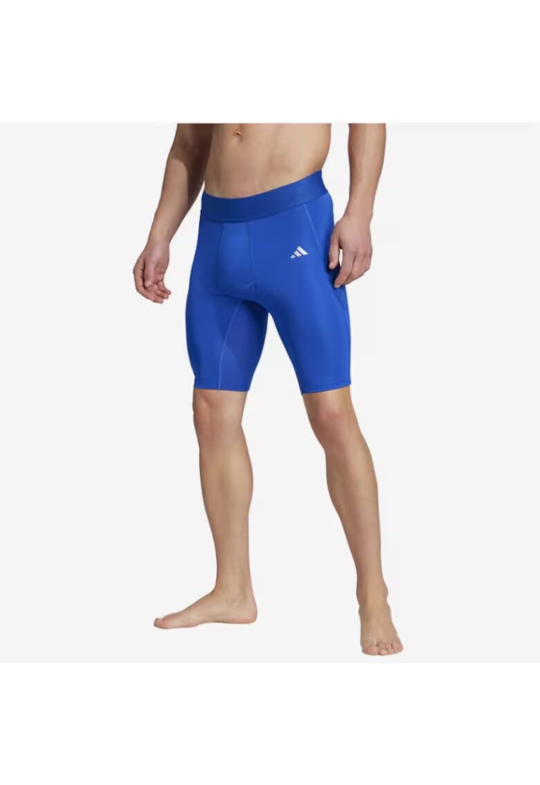 adidas Pantaloni scurti sport barbati Techfit - elastan/poliester - albastru