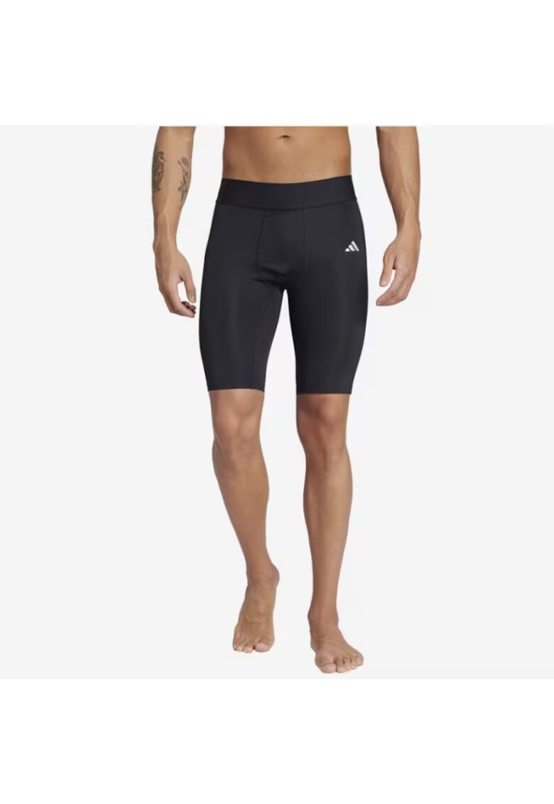 adidas Pantaloni scurti sport barbati Techfit - elastan/poliester - negru