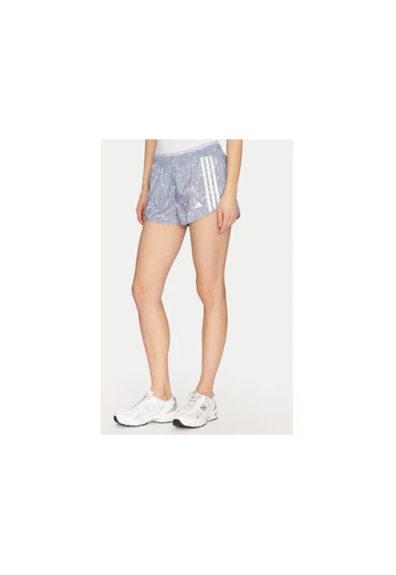 adidas Pantaloni scurti sport cu animal print si logo