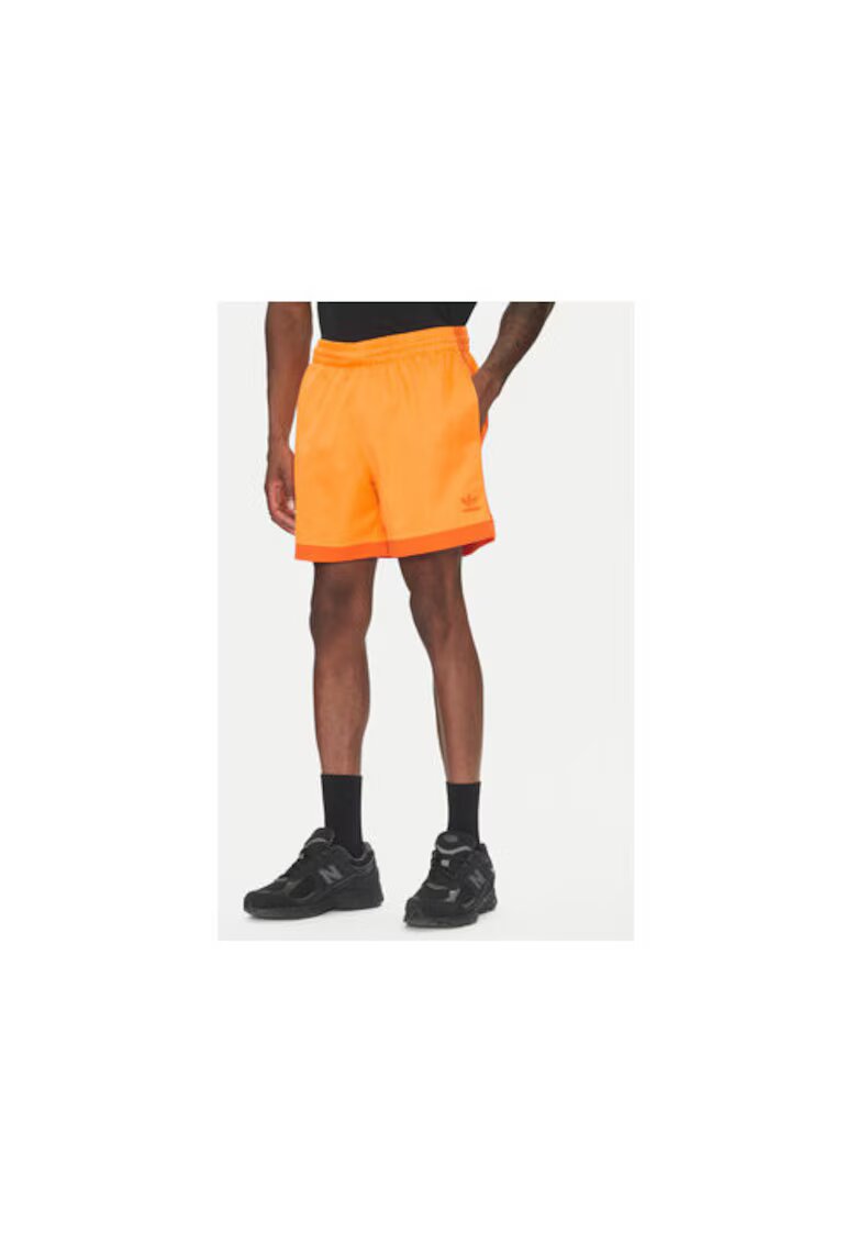 adidas Pantaloni scurți sport cu imprimeu - Portocaliu