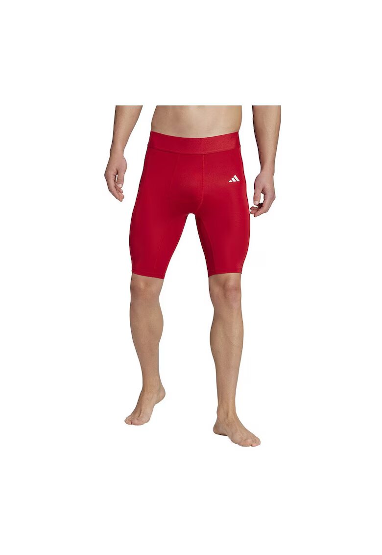adidas Pantaloni sport barbati - scurti - rosu - sintetic