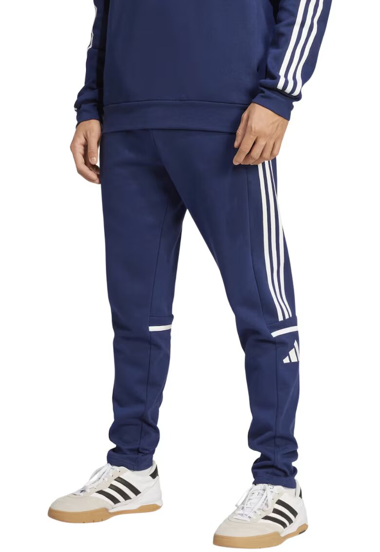 adidas Pantaloni sport barbati Squadra 25 - bleumarin - bumbac/poliester - talie elastica -