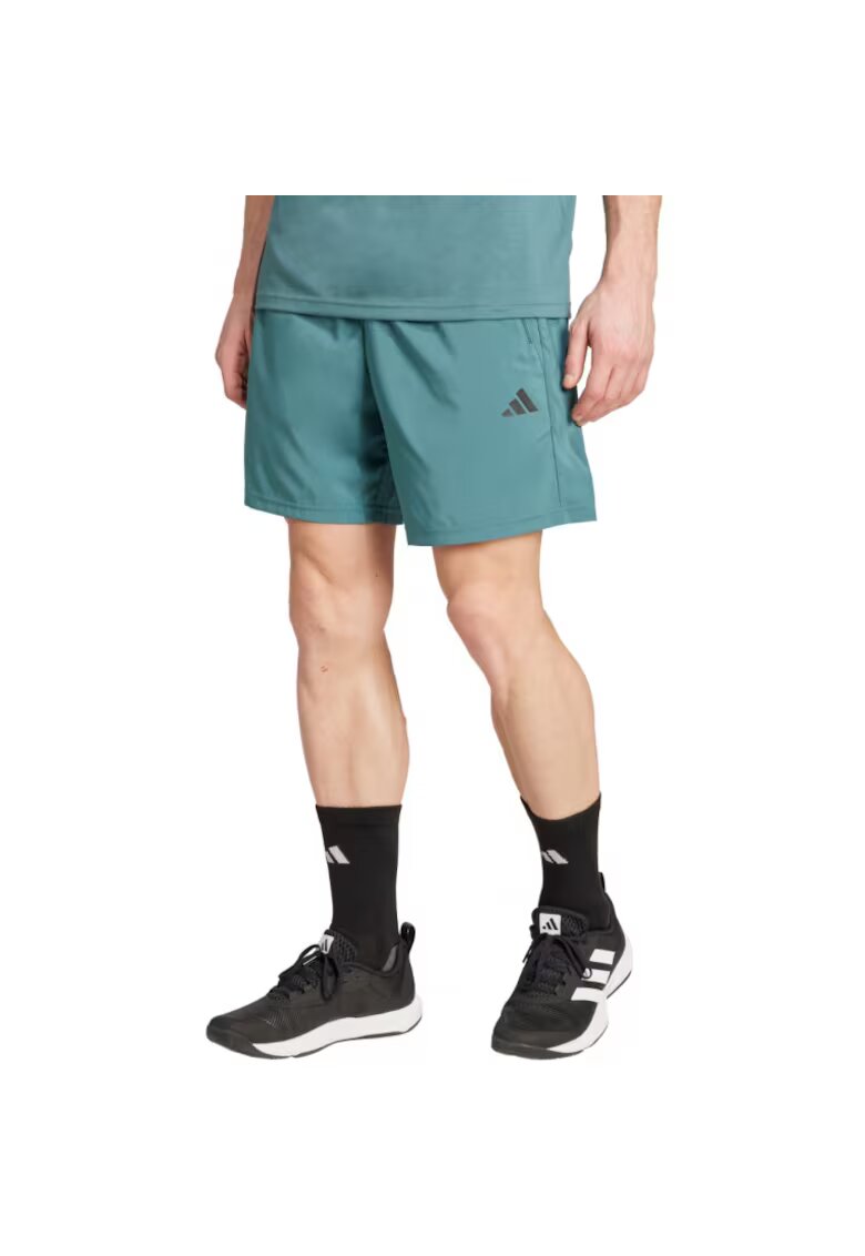 adidas Pantaloni sport barbati - Train Essentials - scurti - verde - material textil