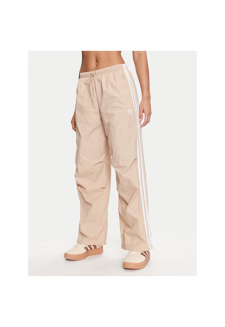 adidas Pantaloni sport dama culoare bej - trening