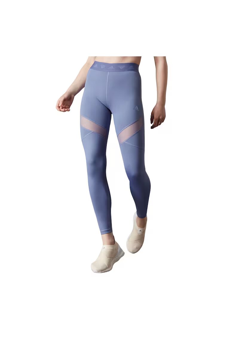 adidas Pantaloni sport dama Hyperglam - poliester/elastan - albastru -