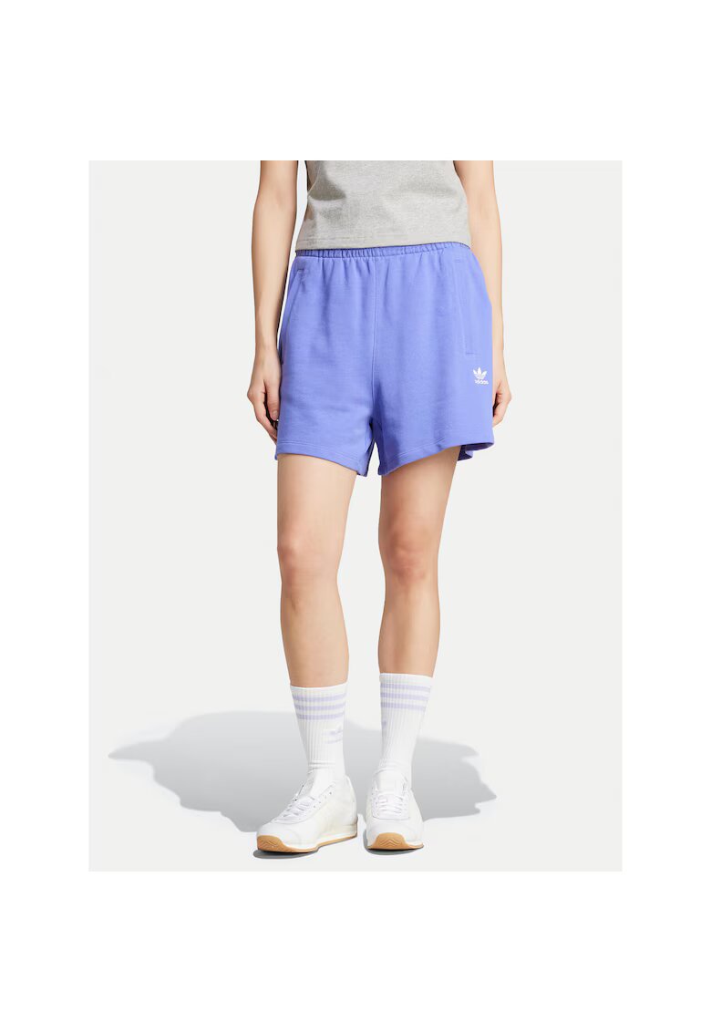 adidas Pantaloni sport dama - scurti - albastru - sportiv