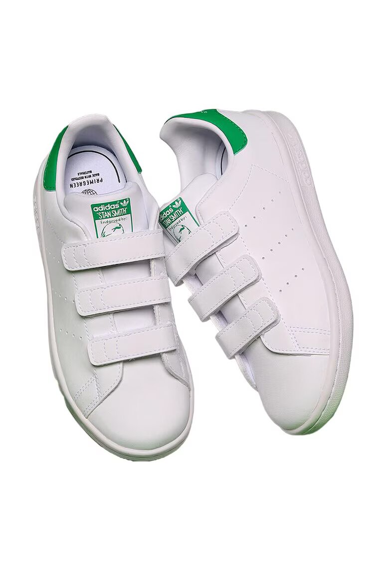 adidas Pantofi copii - Stan Smith - unisex - alb/verde - piele ecologica