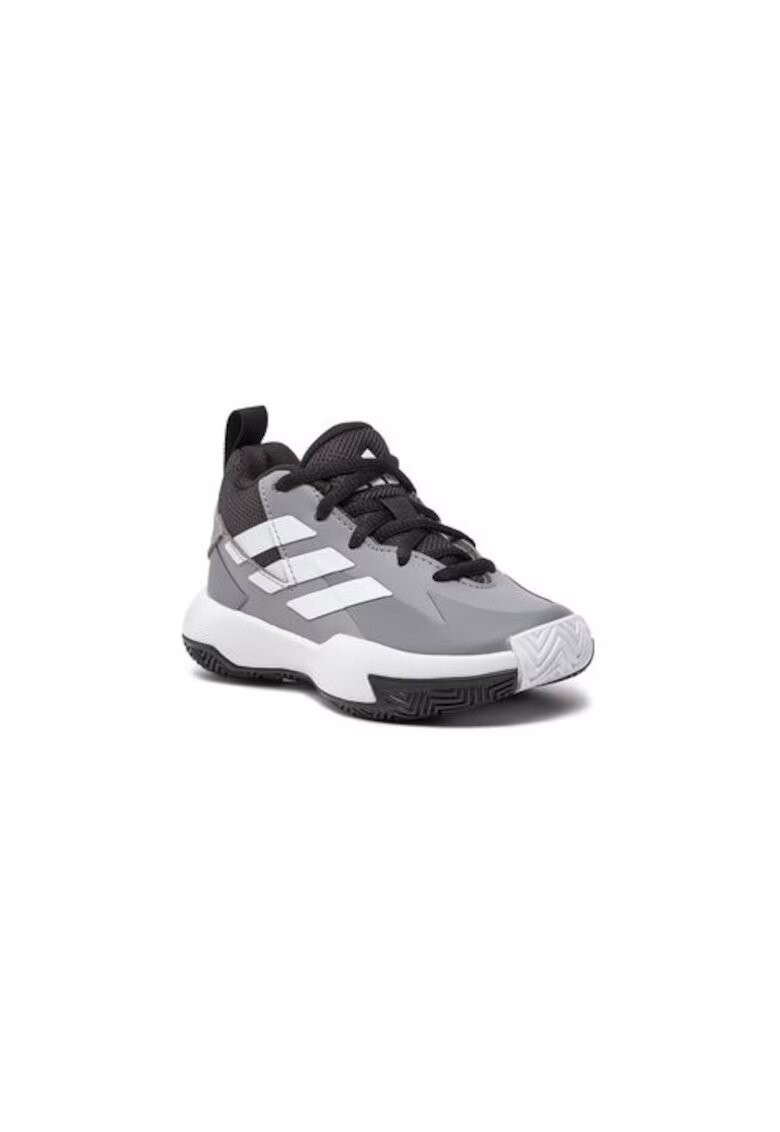 adidas Pantofi de baschet din piele ecologica cu profil mediu