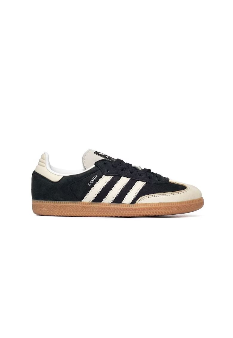 adidas Pantofi sport negri din piele naturala pentru barbati - Negru