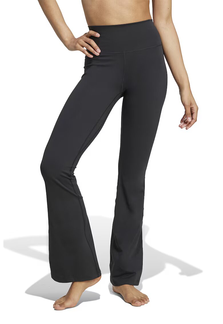 Adidas PERFORMANCE adidas Sportswear - Colanti evazati cu talie inalta - pentru fitness All Me - Negru