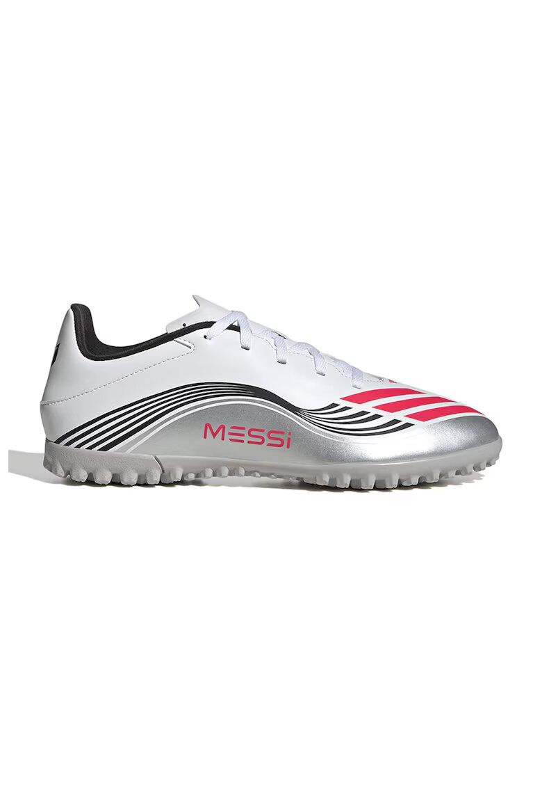 Adidas PERFORMANCE adidas Sportswear - Pantofi pentru fotbal F50 Messi Club - Rosu/Gri deschis