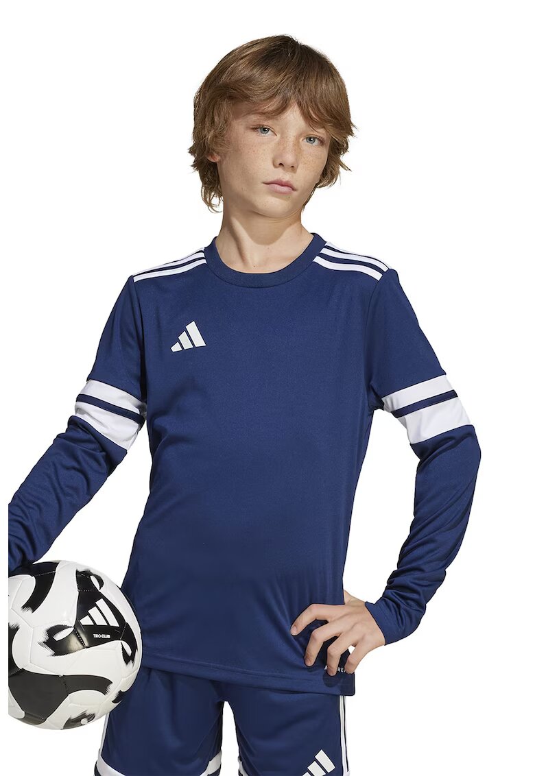 Adidas PERFORMANCE Bluza cu detalii contrastante pentru fotbal - Albastru inchis/Alb optic