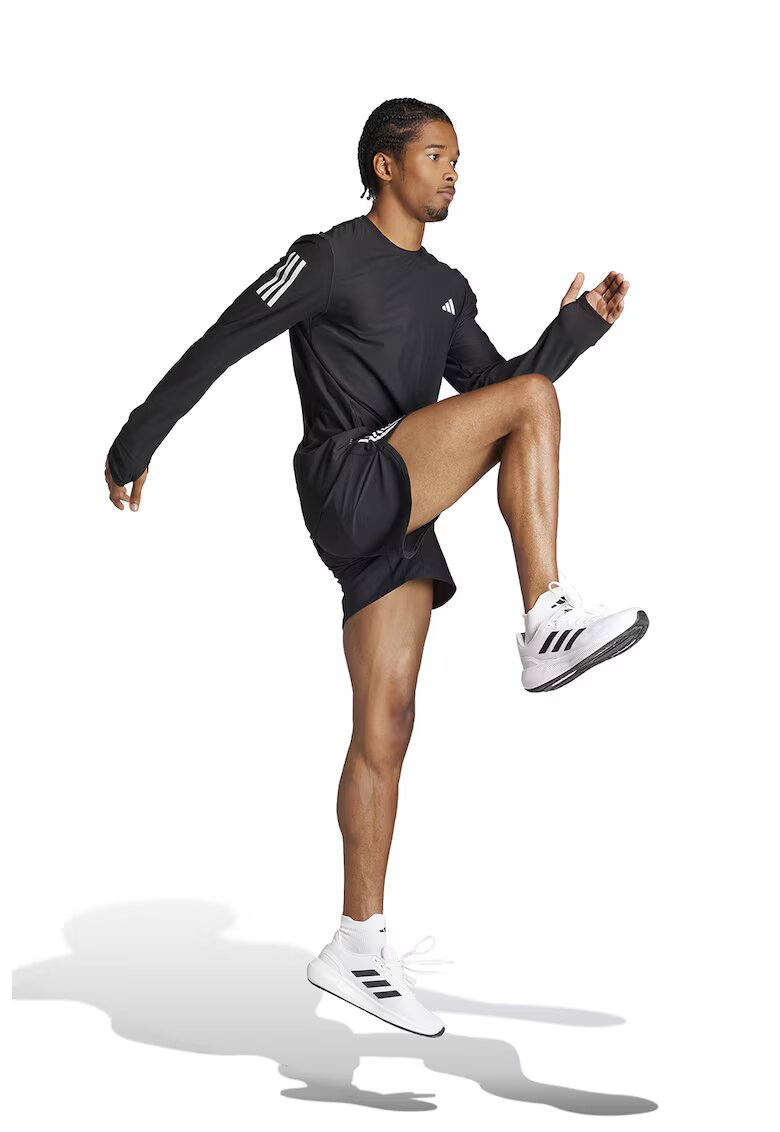 Adidas PERFORMANCE Bluza cu fenta pentru degetul mare - pentru alergare Own The Run - Alb/Negru