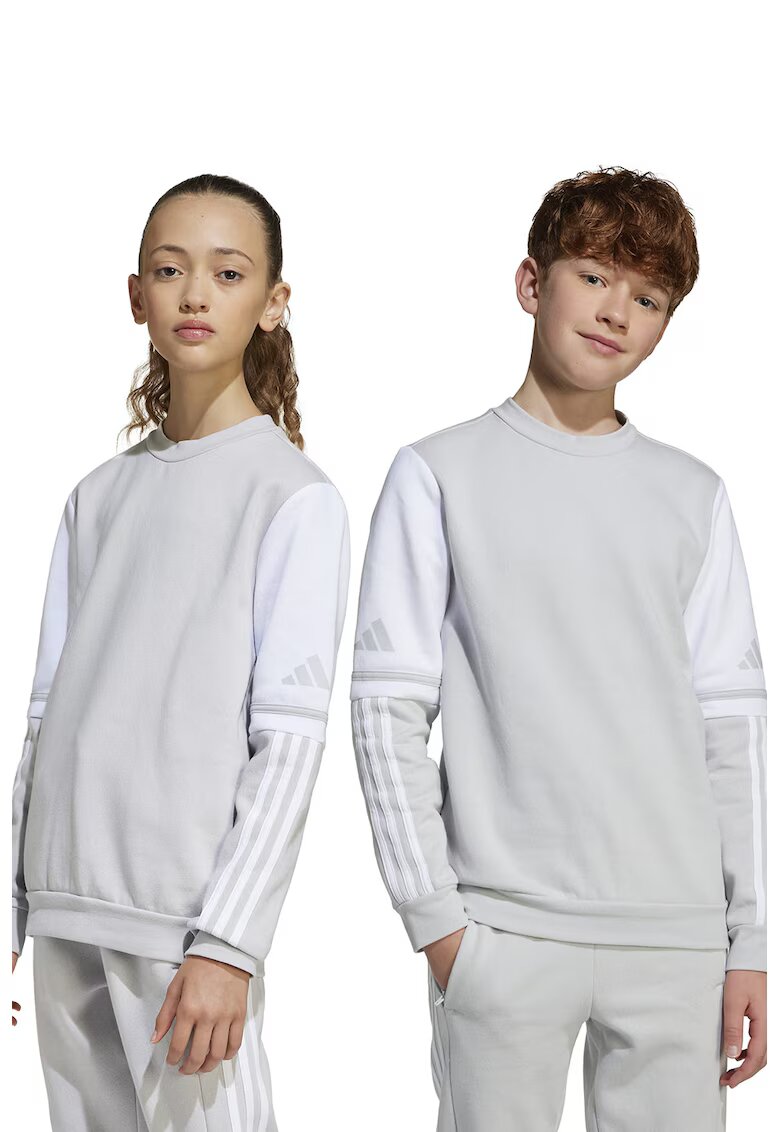 Adidas PERFORMANCE Bluza de trenig cu model in doua nuante - pentru fotbal - Alb/Gri deschis