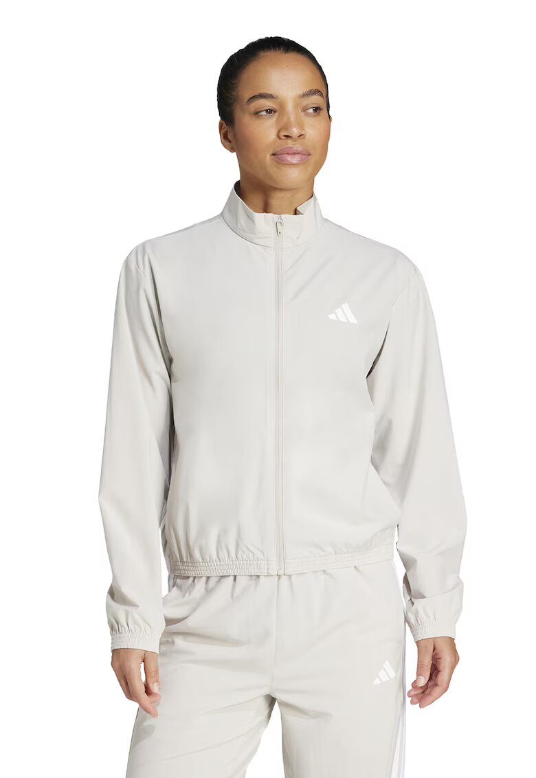 Adidas PERFORMANCE Bluza de trening cu fermoar - pentru fitness - Alb/Alb murdar