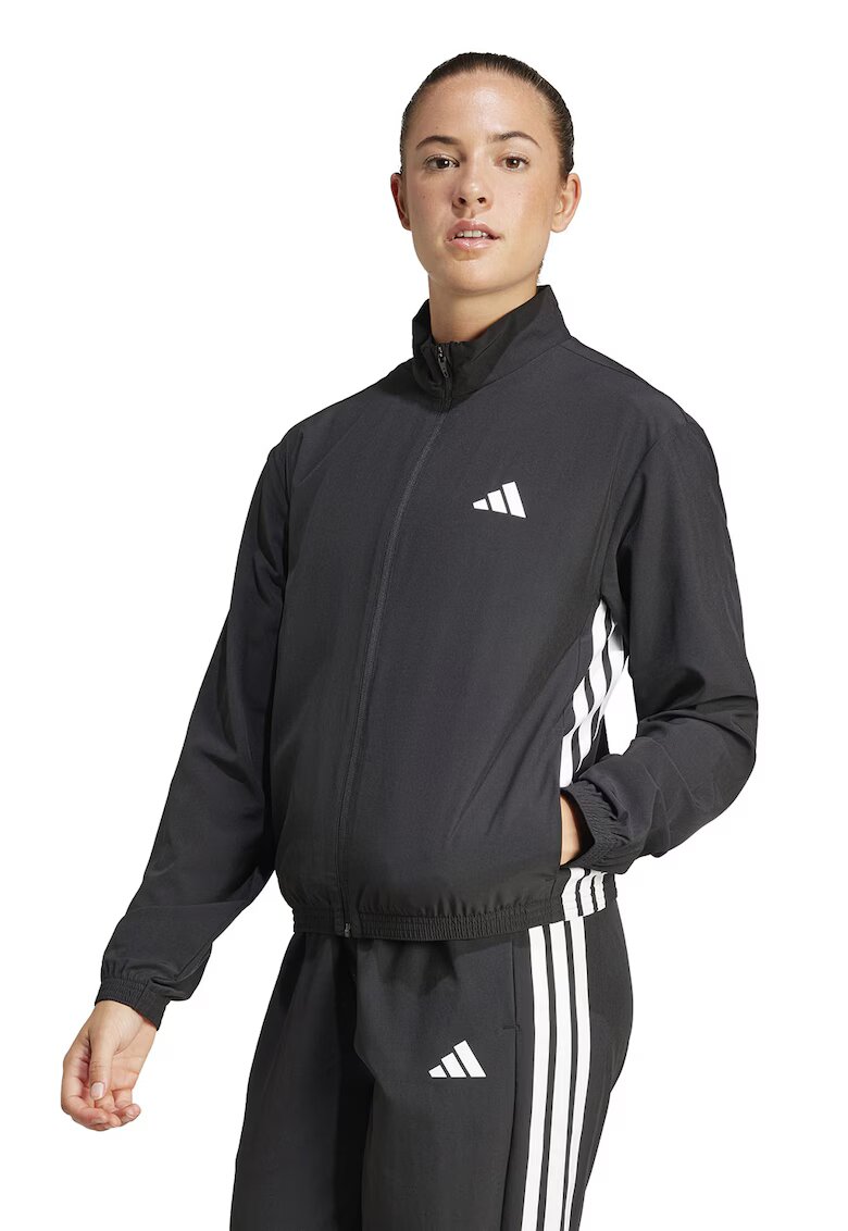 Adidas PERFORMANCE Bluza de trening cu fermoar - pentru fitness - Alb/Negru